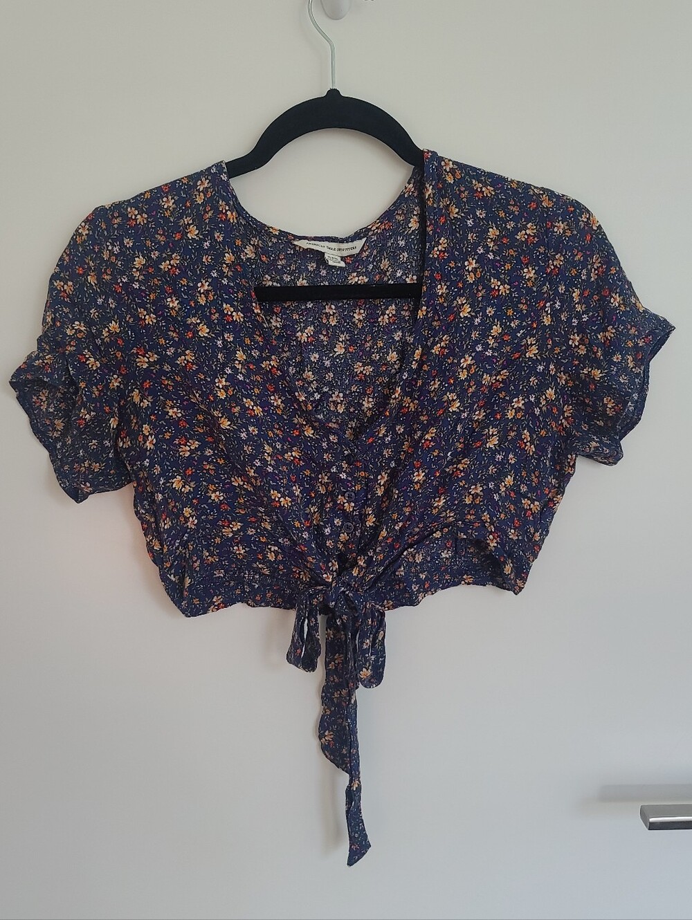 Floral Tie Crop Top